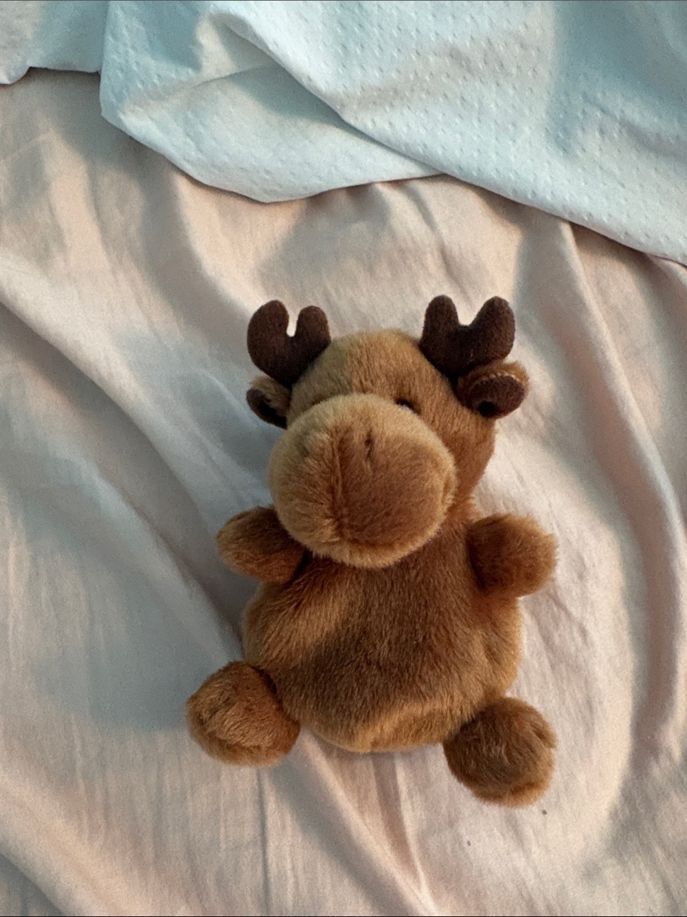 Plush Brown Moose Cuddly Stuffed Toy - Soft Kids Plush